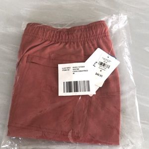 NWT, LL Bean Men’s Swim Trunk, Med, Casco Bay Red